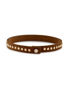 Tennis Solo Bracelet Brown Golden
