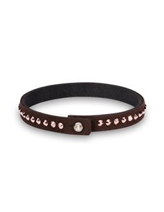 Tennis Solo Bracelet Dark Brown Rose