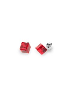 Kolczyki Medium Cube Studs Light Siam