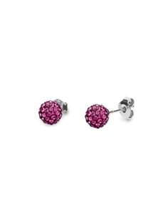 Kolczyki Paveball Studs Amethyst
