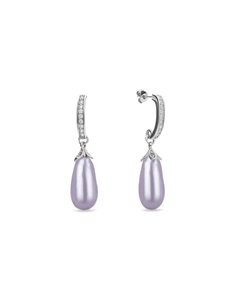 Kolczyki Charm Lavender Pearl