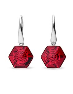 Kolczyki Honeycomb Hook Light Siam