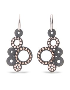 Kolczyki Bubbles Grey Silk