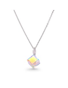 Collier Cube Aurore Boreale