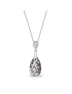 Naszyjnik Dainty Drop Black Patina