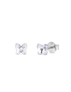 Kolczyki Small Butterfly Studs Crystal