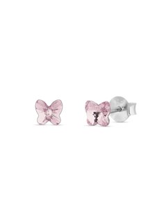 Kolczyki Small Butterfly Studs Light Rose