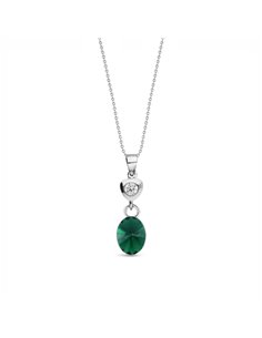 Naszyjnik Ovalan Emerald
