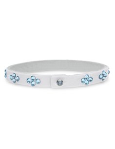 Karo Tennis Bracelet White Aquamarine