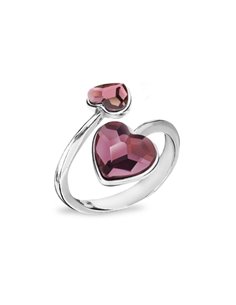 Pierścionek Heart Antique Pink