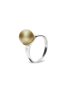 Pierścionek Single Pearl Gold