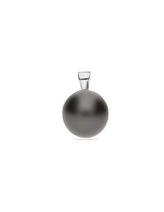 Wisiorek Single Pearl Big Dark Grey